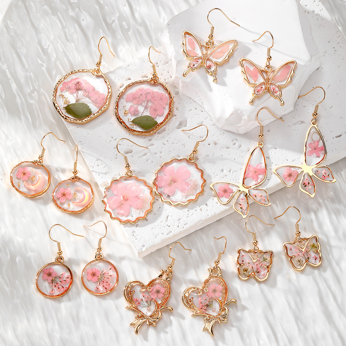 New Dried Flower Dangle Earrin - Dried Flower Bulk recensie en prijs