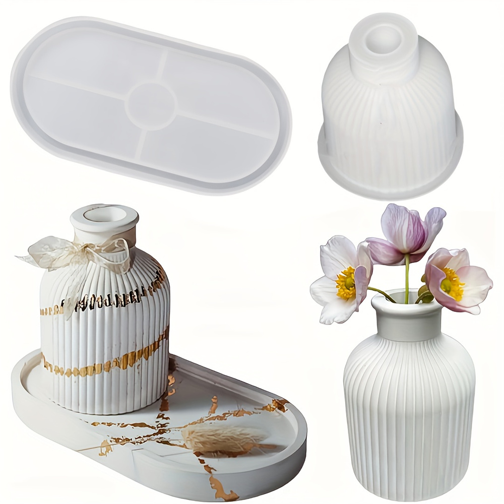 1/2pcs Vase Tray Silicone Mold - Coaster Mold Round recensie en prijs