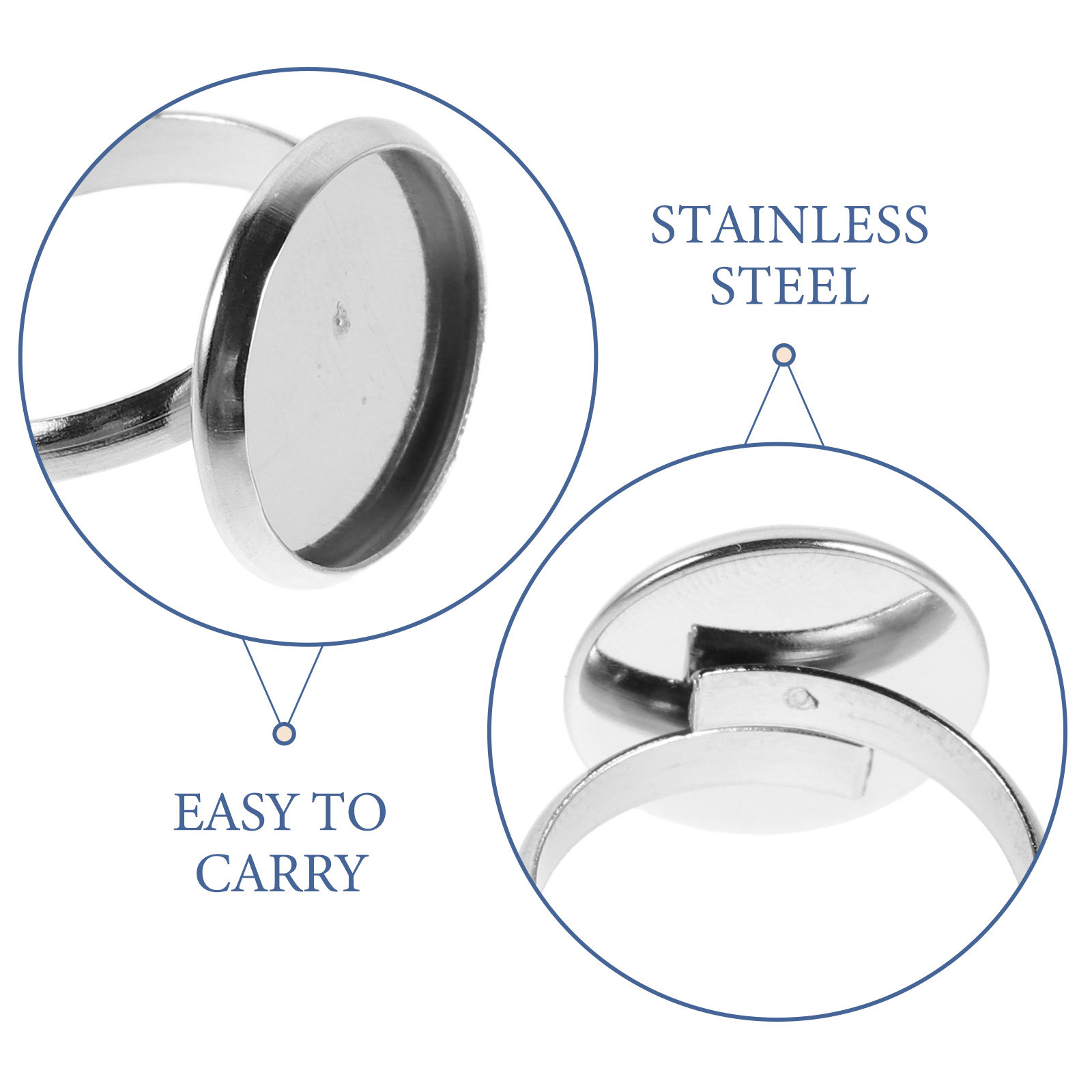 20Pcs 14Mm Stainless Steel Adj - Crafting Resin recensie en prijs
