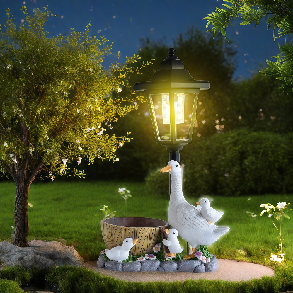Solar Duck Night Light Garden  - Resin Craft Material recensie en prijs