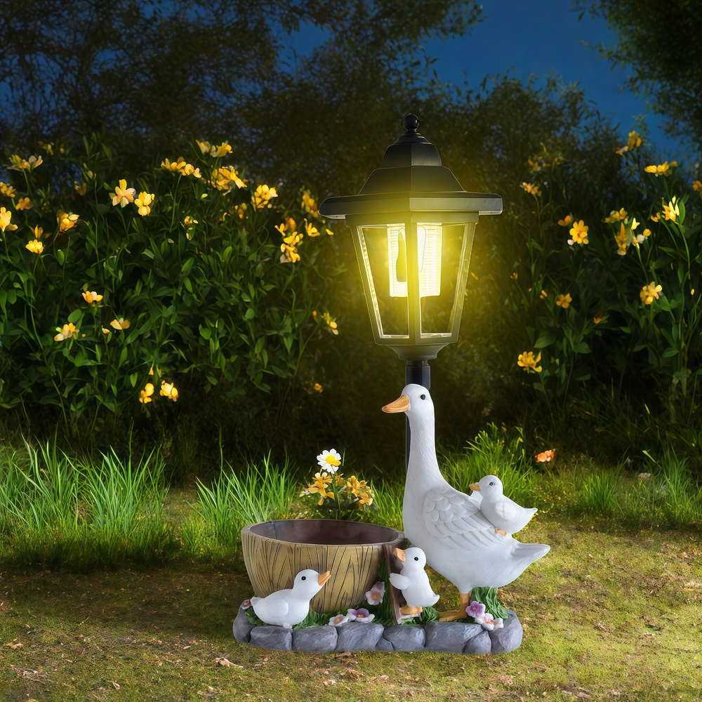 Solar Duck Night Light Garden  - Resin Craft Material recensie en prijs