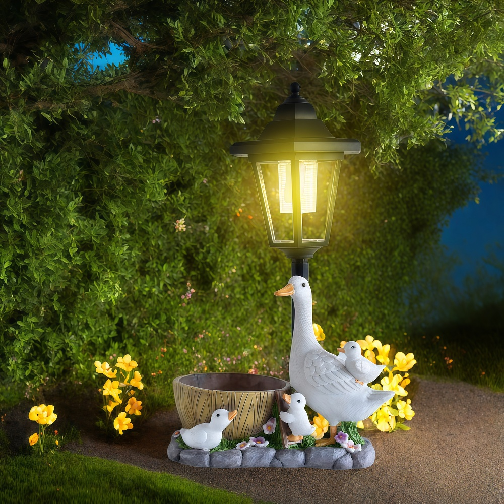 Solar Duck Night Light Garden  - Resin Craft Material recensie en prijs