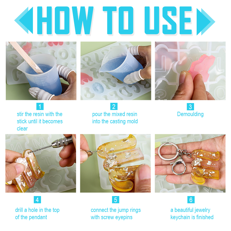 Alphabet Keychain Molds Alphab - Resin Jewelry Kit recensie en prijs