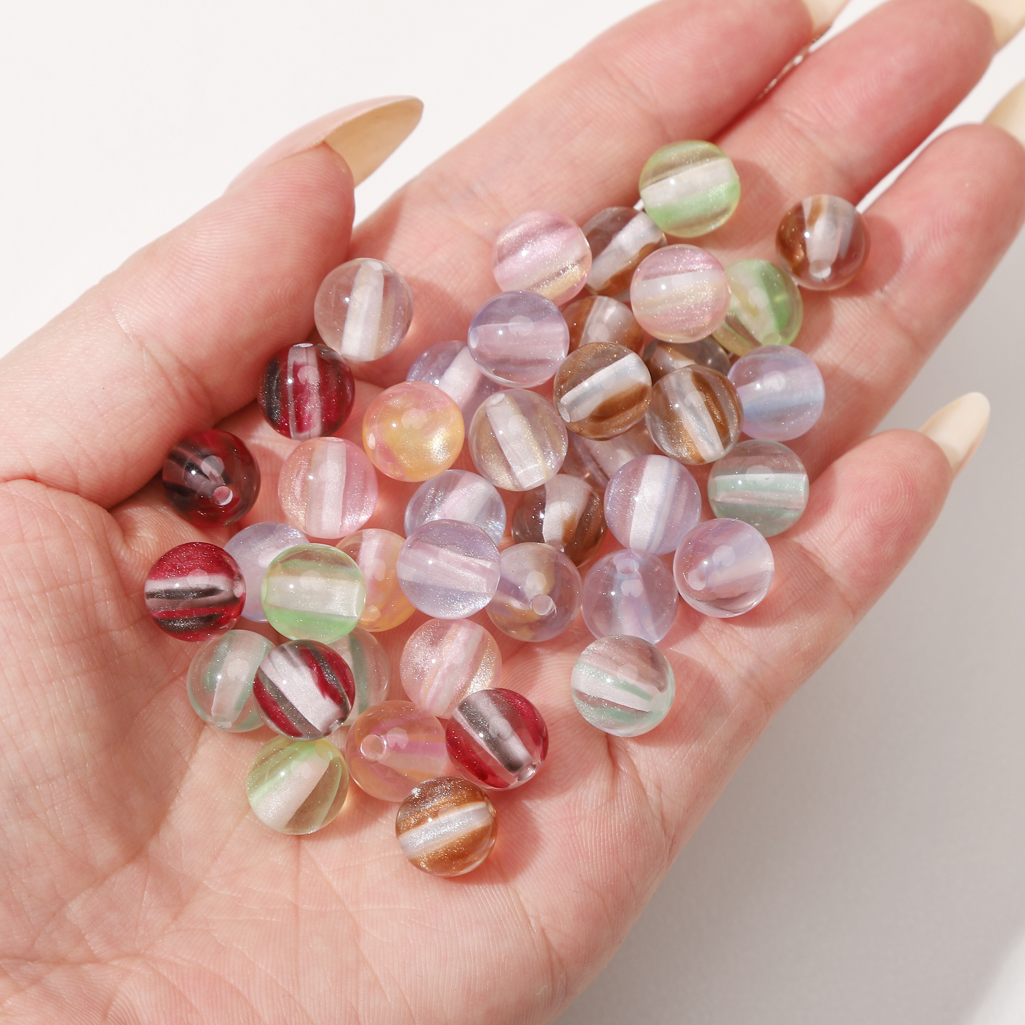 8mm 100Pcs Colorful Round Resi - Resin Craft Material recensie en prijs