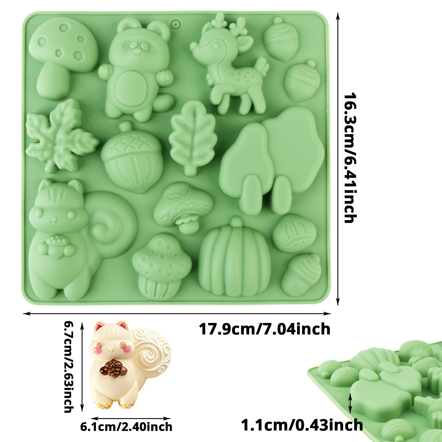 1 Silicone Cake Mold in the Sh - Resin Craft Material recensie en prijs