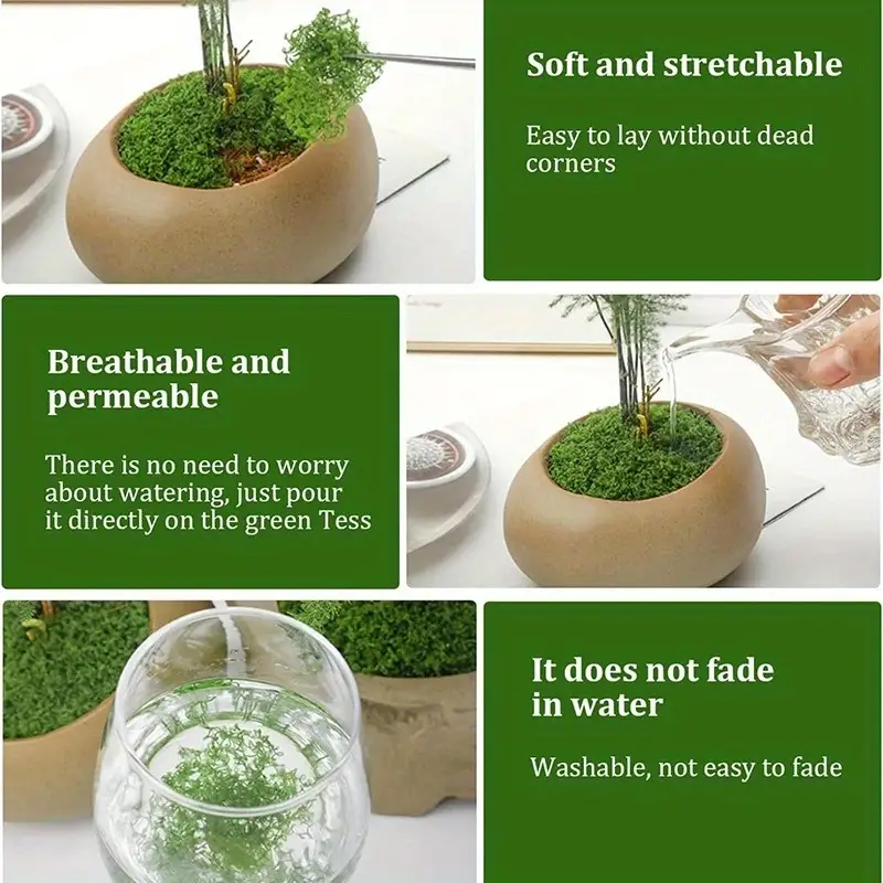 Green Fake Moss DIY Crafts Gra - Terrarium Moss Art recensie en prijs