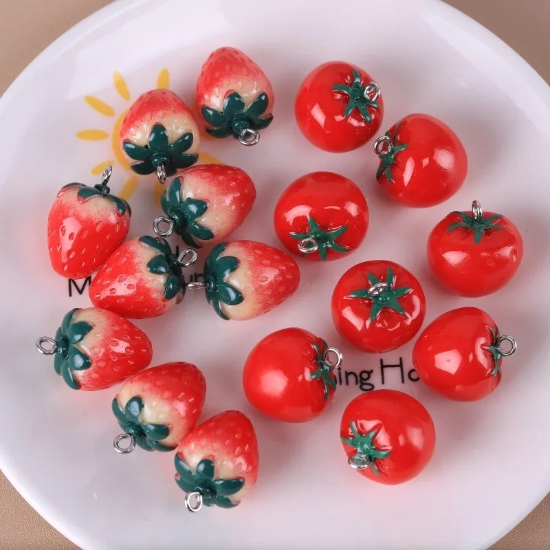 10 Pieces Realistic 3D Strawbe - Resin Crafts Diy recensie en prijs