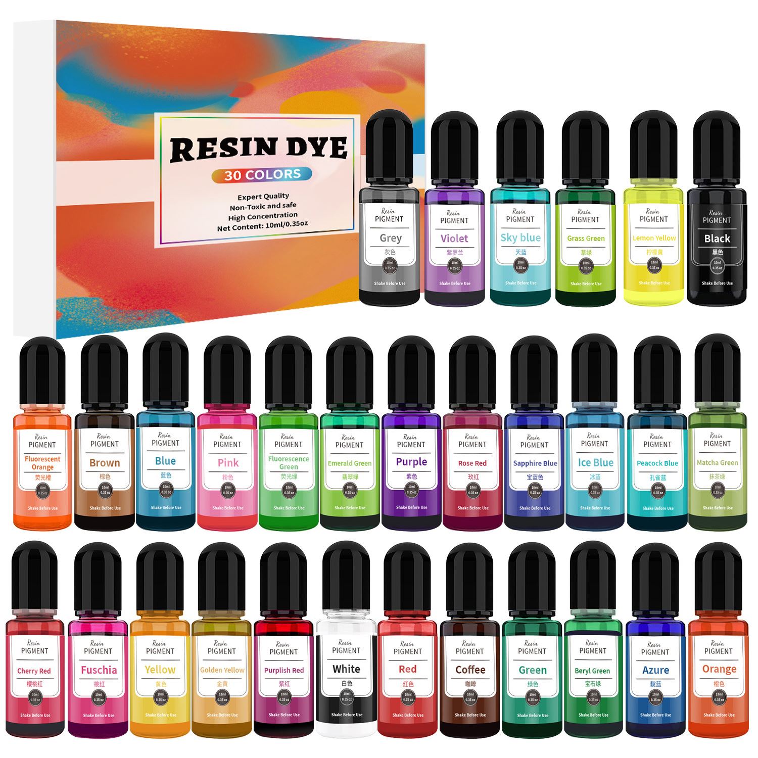 24/30 Colors Set 10ml Epoxy Re - Resin Dye Alcohol recensie en prijs