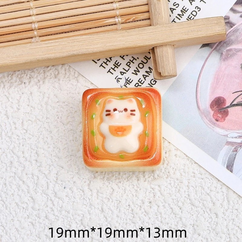 10Pcs Kawaii Cat Toast Bread R - Resin Crafts Diy recensie en prijs