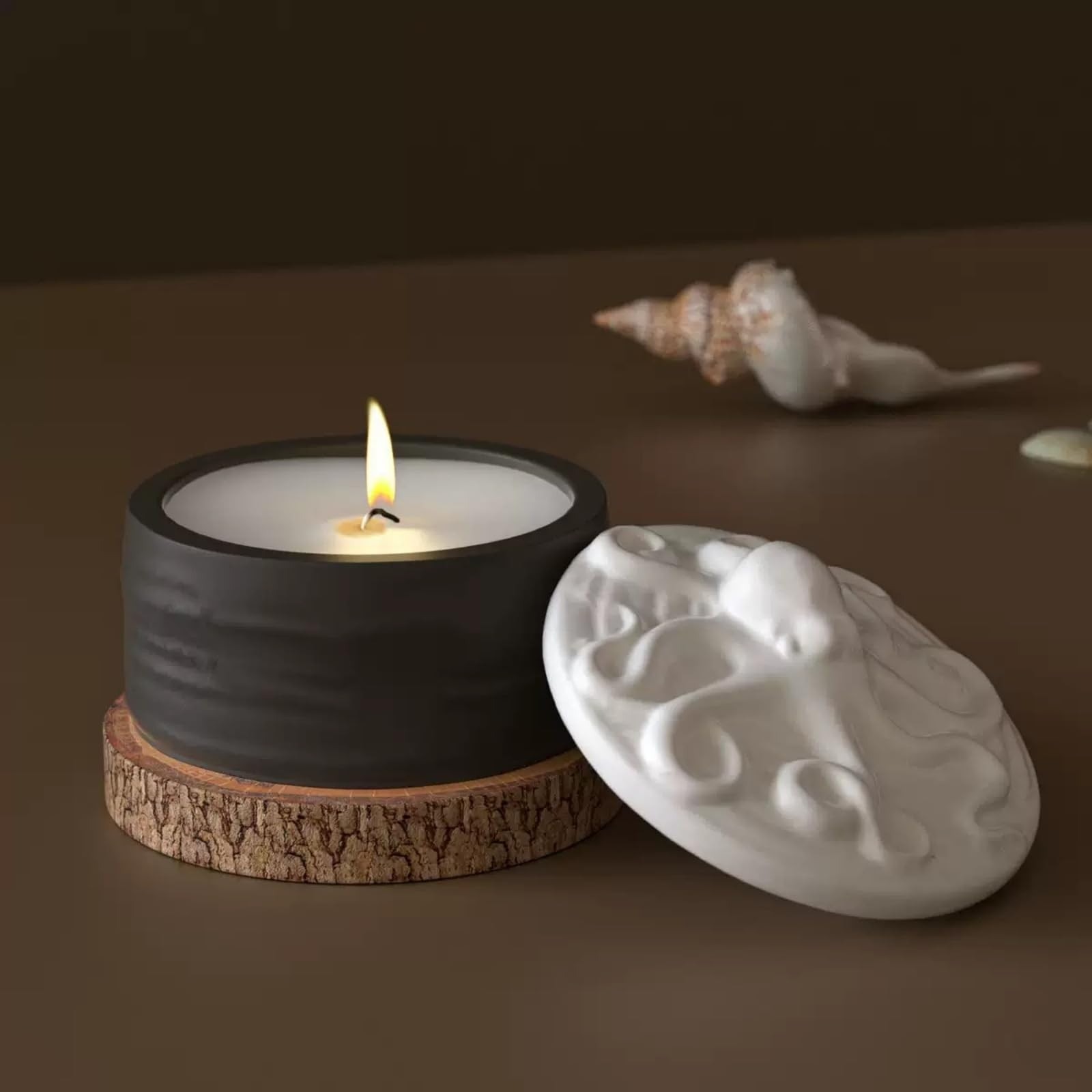 Octopus Lid Candle Jar Silicon - Resin Ocean Wave Mold recensie en prijs