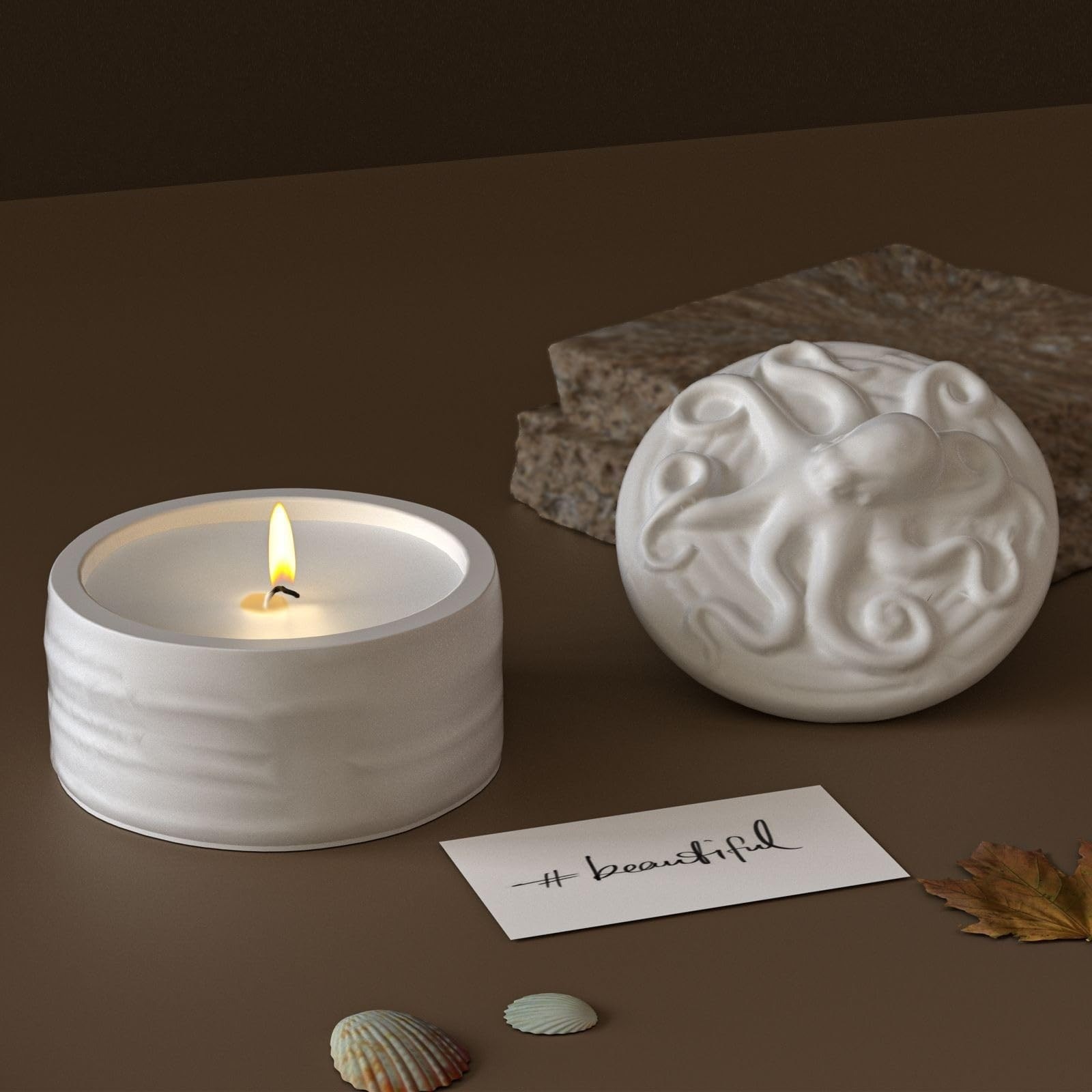 Octopus Lid Candle Jar Silicon - Resin Ocean Wave Mold recensie en prijs