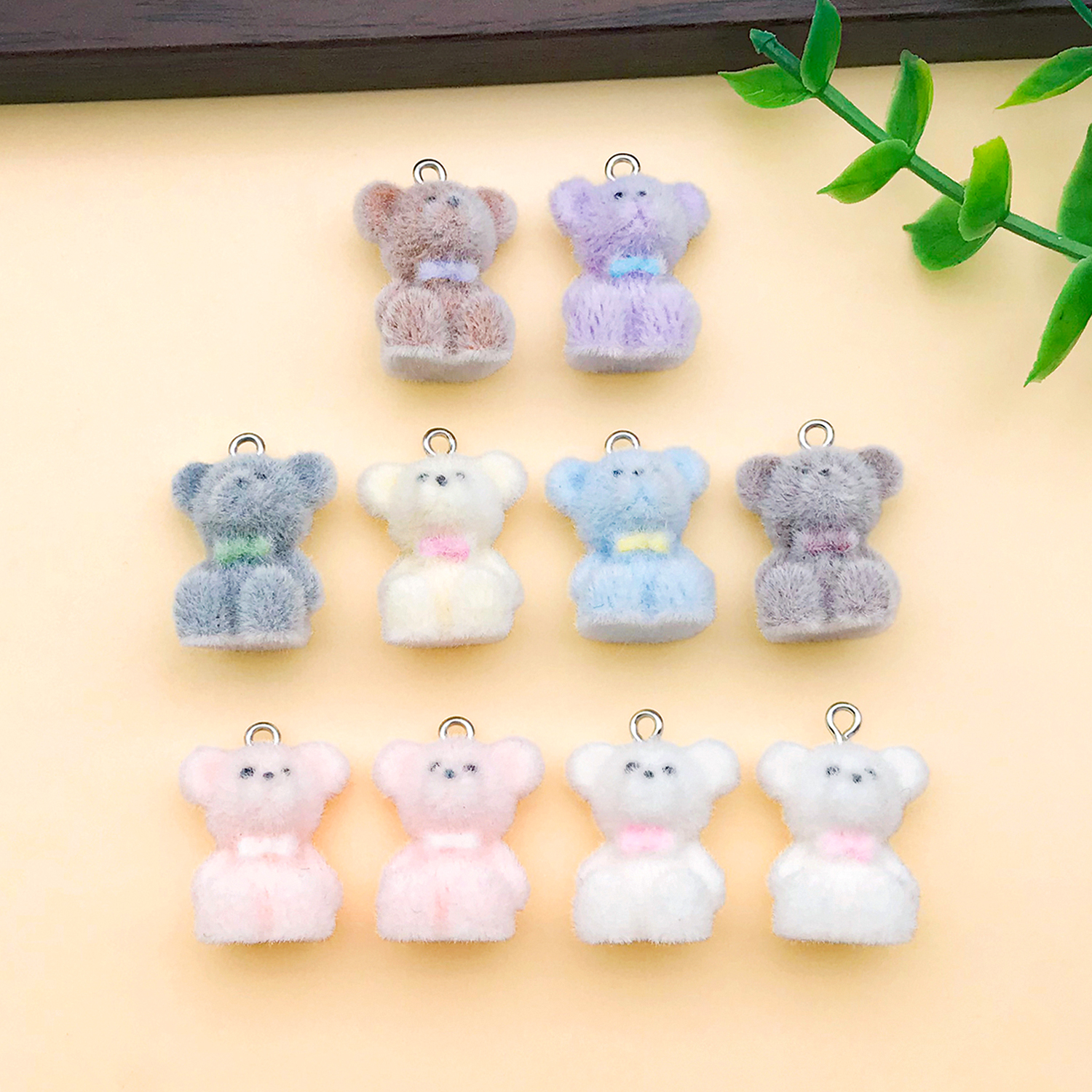 2/10pcs Resin Flocking Cute Li - Resin Craft Projects recensie en prijs