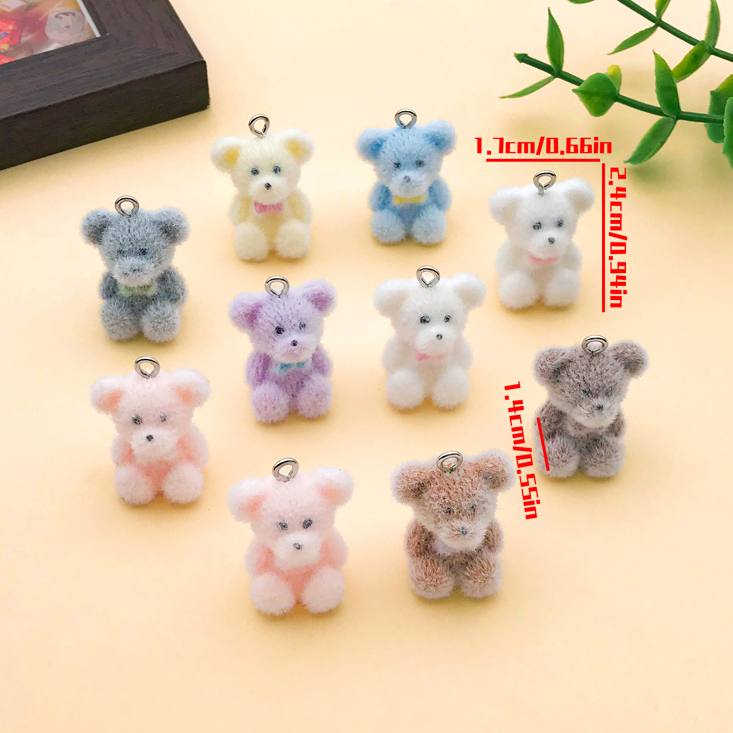 2/10pcs Resin Flocking Cute Li - Resin Craft Projects recensie en prijs