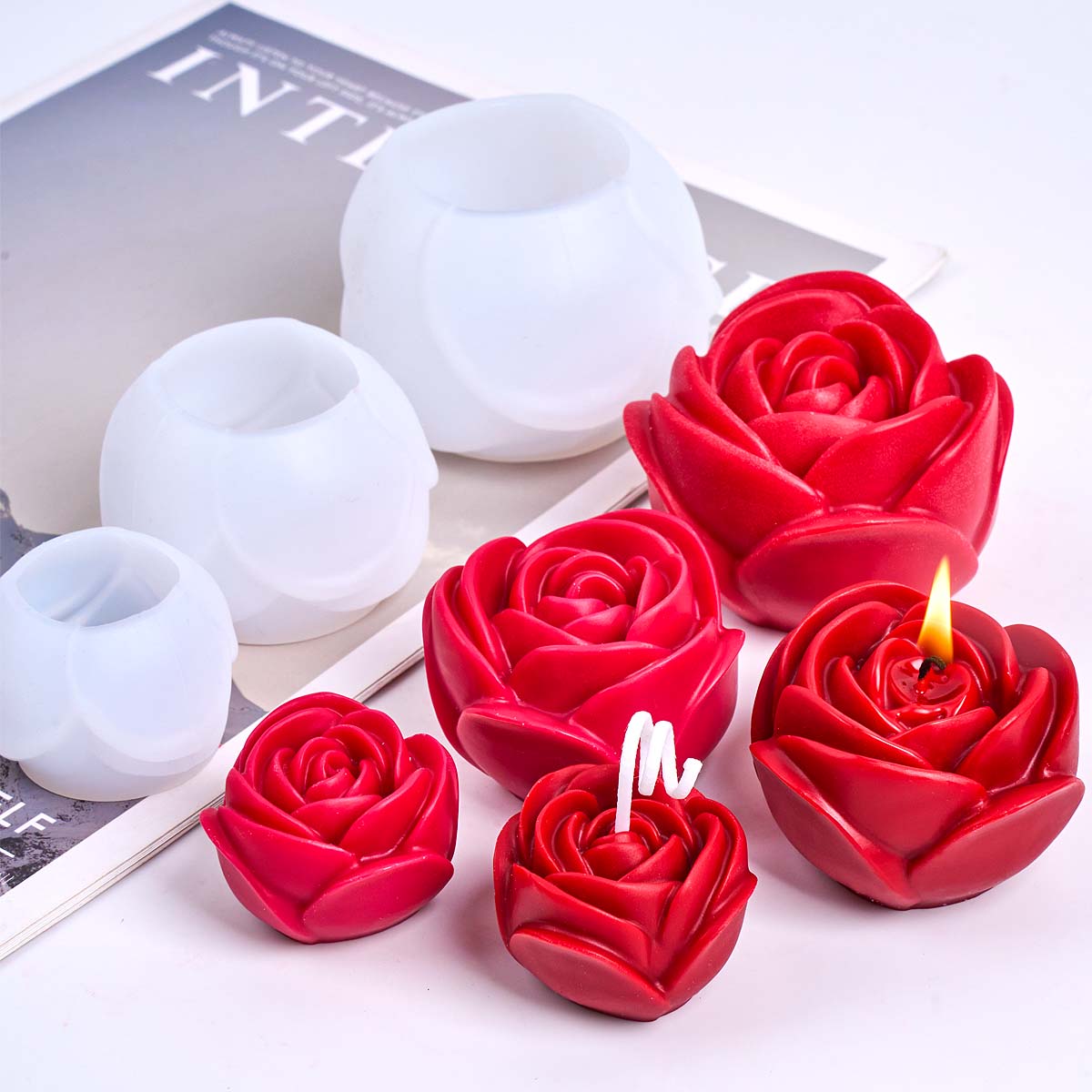 3D Flower Shape Silicone Candl - Resin Craft Ideas recensie en prijs