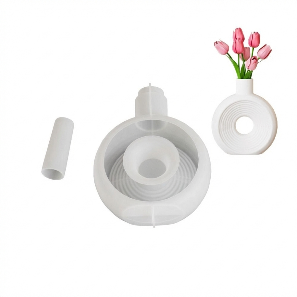 Oval Stripe Silicone Vase Mold - Resin Craft Workshop recensie en prijs