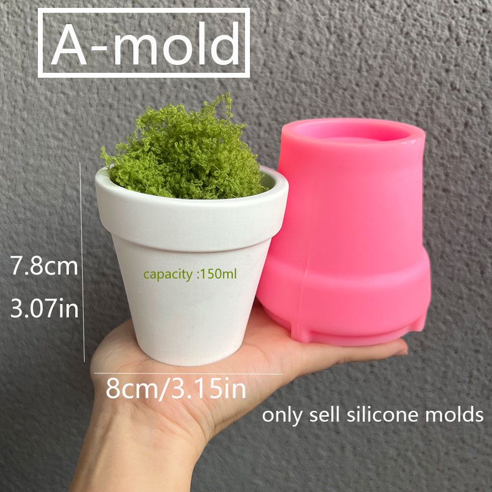 Large Concrete Plant Pot Silic - Coaster Mold Round recensie en prijs