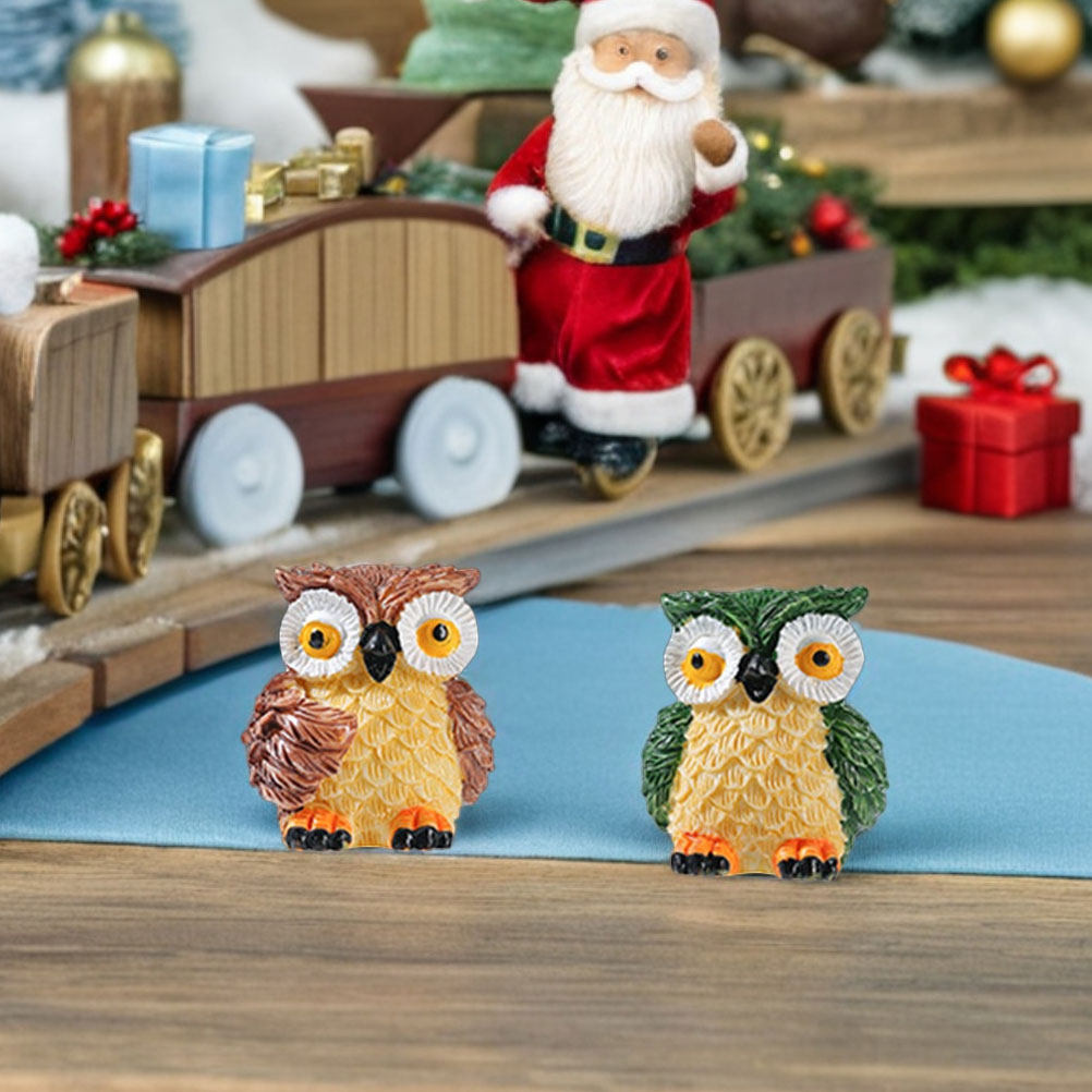 4Pcs Small Resin Owl Decoratio - Terrarium Moss Art recensie en prijs