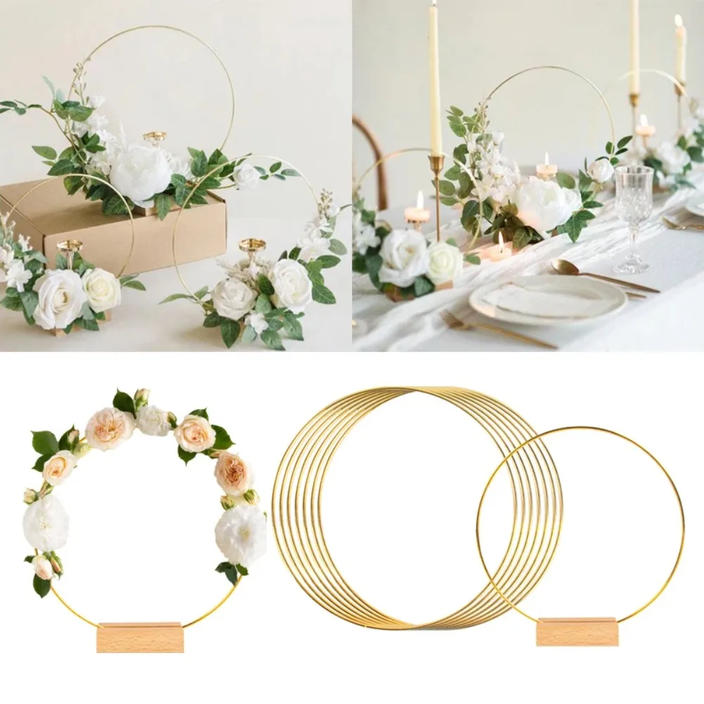 10-50cm Gold Metal Flowers Hoo - Wood Ring Blank recensie en prijs