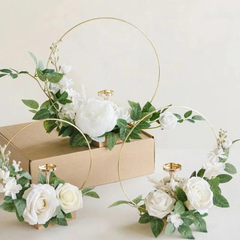 10-50cm Gold Metal Flowers Hoo - Wood Ring Blank recensie en prijs