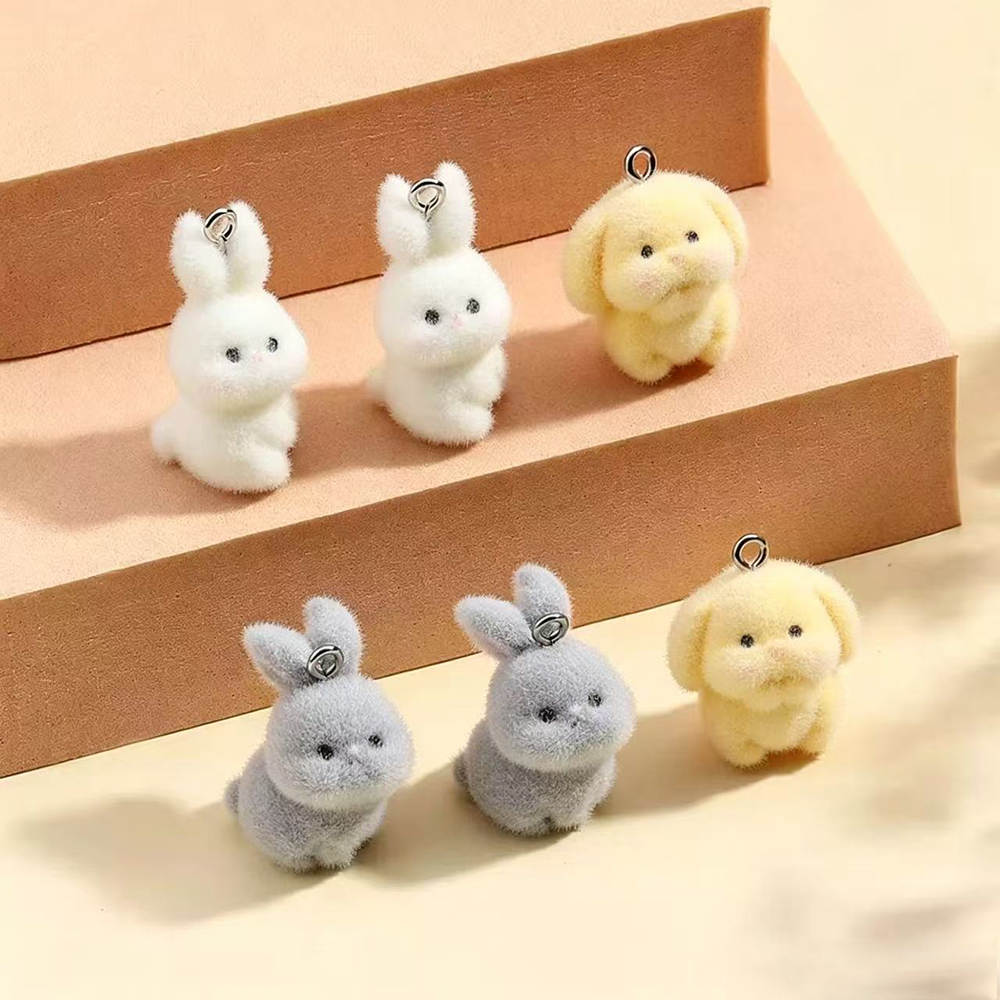 10pcs Flocking Little Rabbit R - Resin Craft Projects recensie en prijs