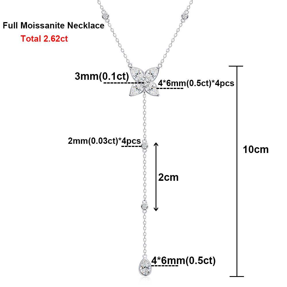 Bezel Set All Moissanite Penda - Bezels Set Pendant recensie en prijs