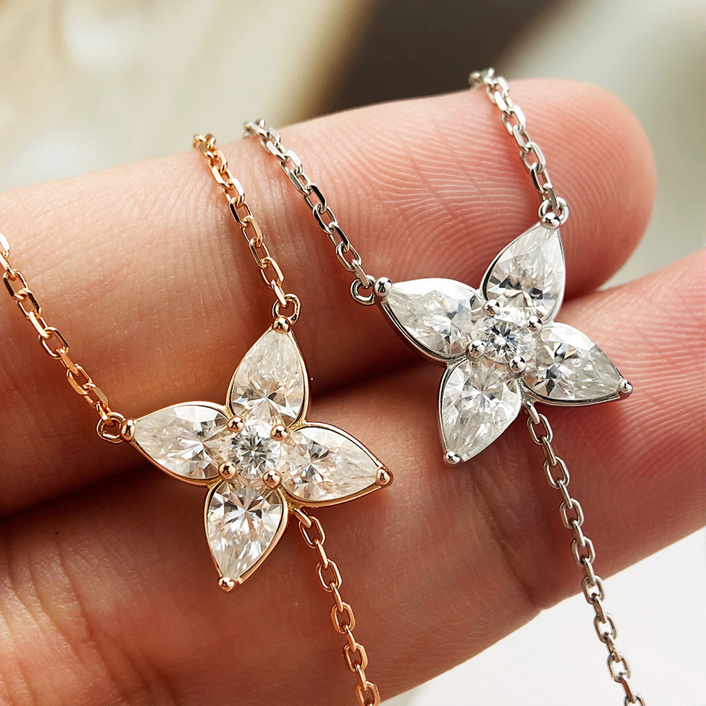Bezel Set All Moissanite Penda - Bezels Set Pendant recensie en prijs