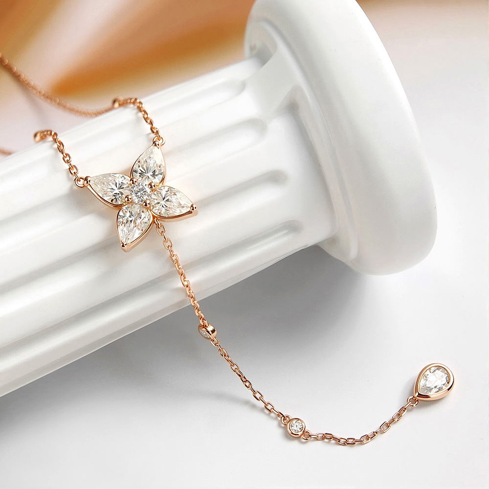 Bezel Set All Moissanite Penda - Bezels Set Pendant recensie en prijs